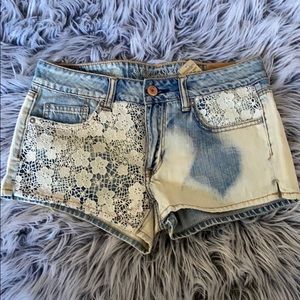 Denim shorts